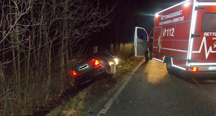 Schwerer Unfall - Fahrer leicht verletzt