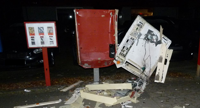 Wieder Zigarettenautomat aufgesprengt