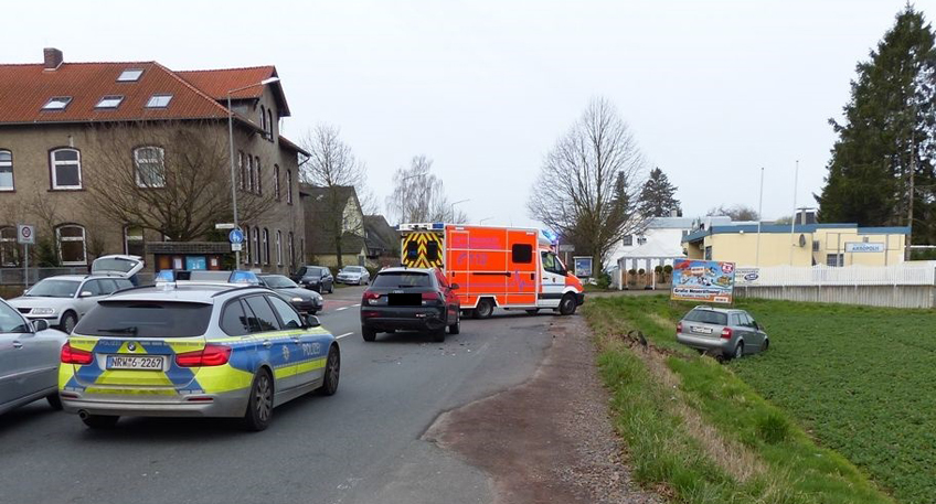 Auffahrunfall auf der B 65 in D&uuml;tzen