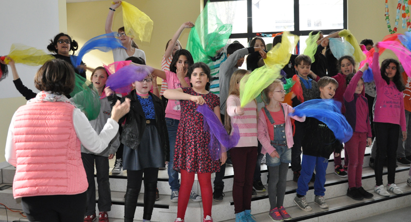 Hohenstaufenschule - 'Bunte Schule' feiert Einweihung