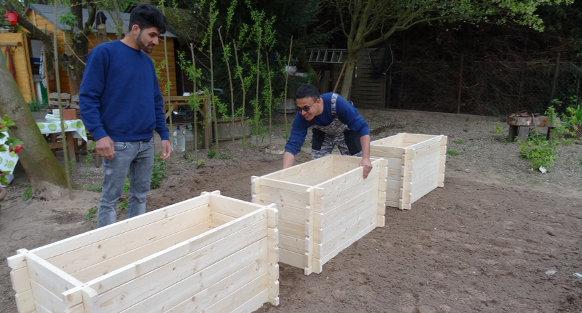 Inklusionsprojekt im Gemeinschaftsgarten Tausendschön