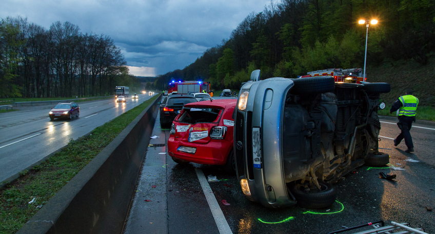 Massenunfall auf der A2 bei Porta Westfalica