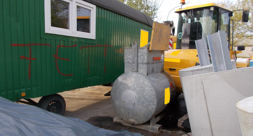 Diesel von Baustelle gestohlen