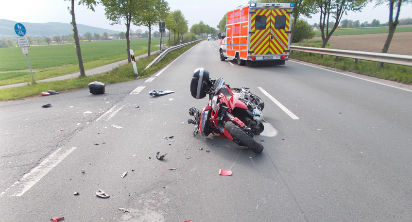 Motorradfahrer bei Unfall schwer verletzt Motorradfahrer bei Unfall schwer verletzt