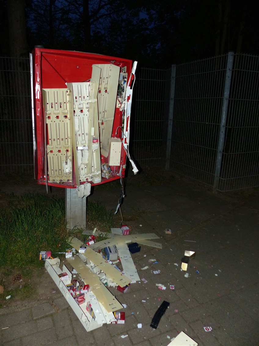 Zigarettenautomaten gesprengt