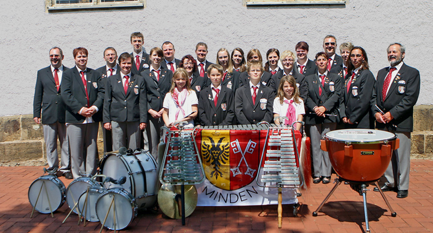Hafenkonzert mit dem Trommler- und Pfeiferkorps 1980 Minden e.V