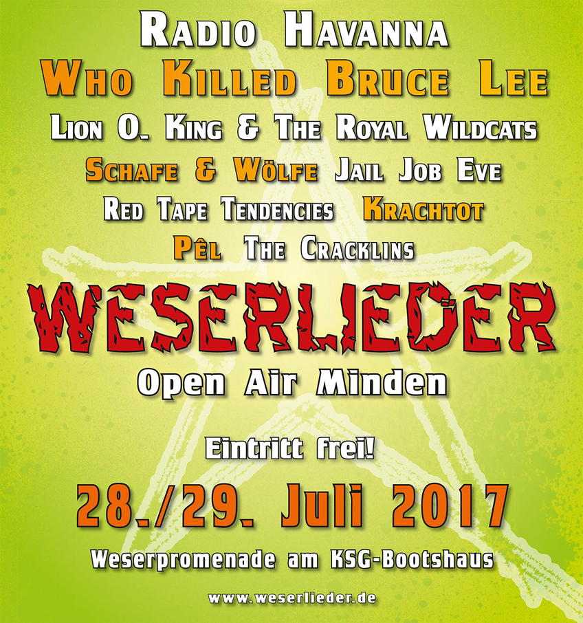 Viel neue Musik und viel Flair beim Weserlieder Open Air 2017