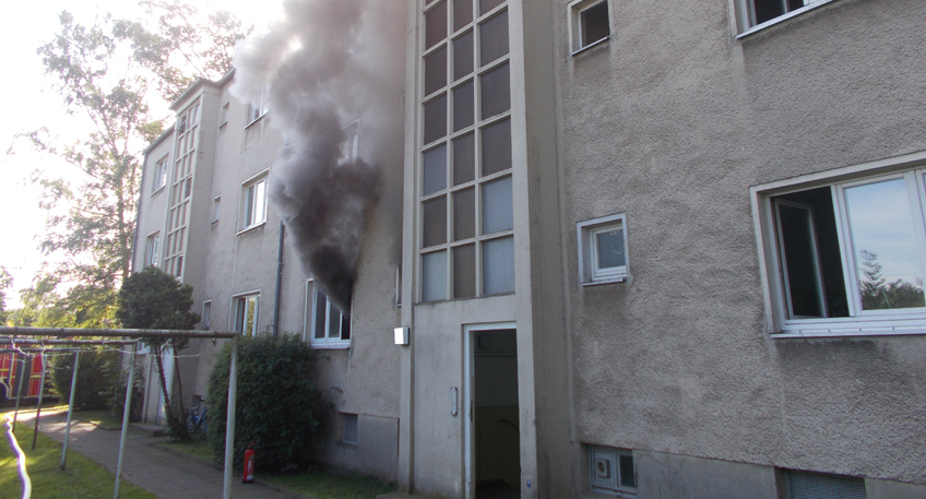 Wohnungsbrand in Dankersen - Drei Leichtverletzte