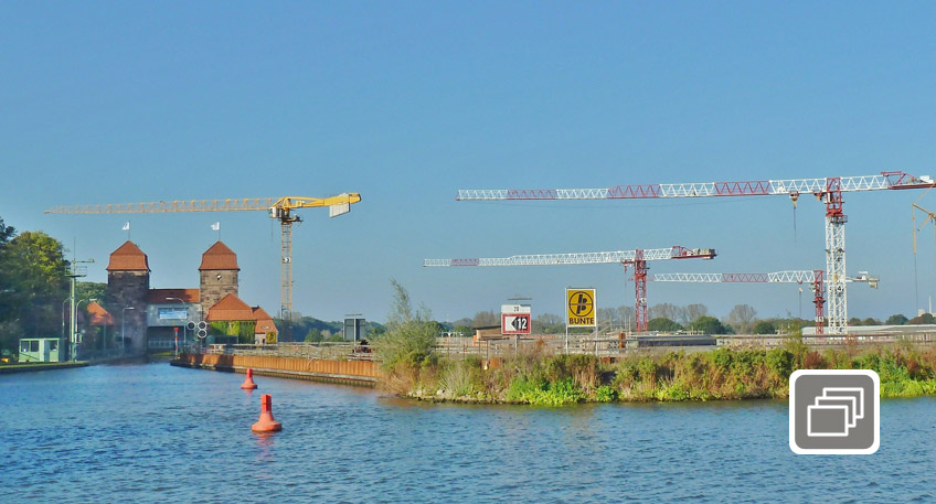 Online-Fotoausstellung zur neuen Weserschleuse