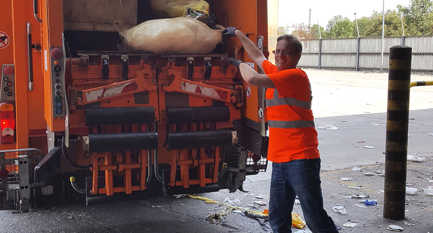 Einen Tag Praktikum bei der Abfallwirtschaft