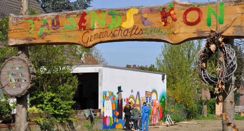 Kulturrucksack-Workshop im Gemeinschaftsgarten Tausendsch&ouml;n