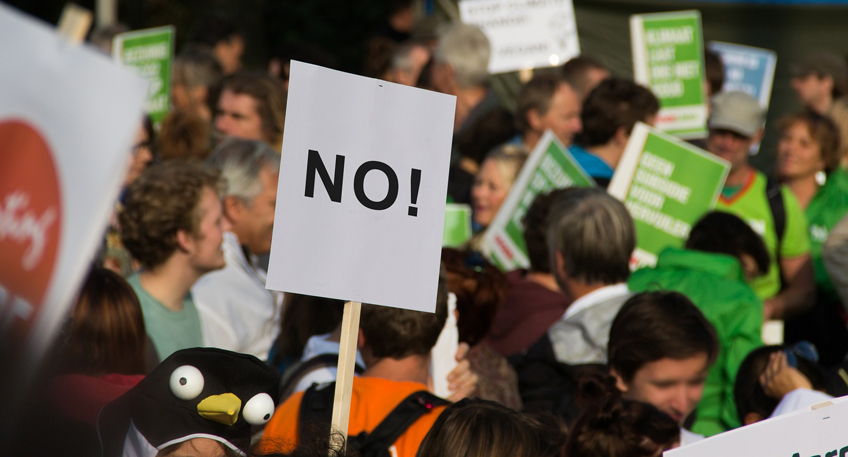 Demo anlässlich einer großen AfD-Veranstaltung