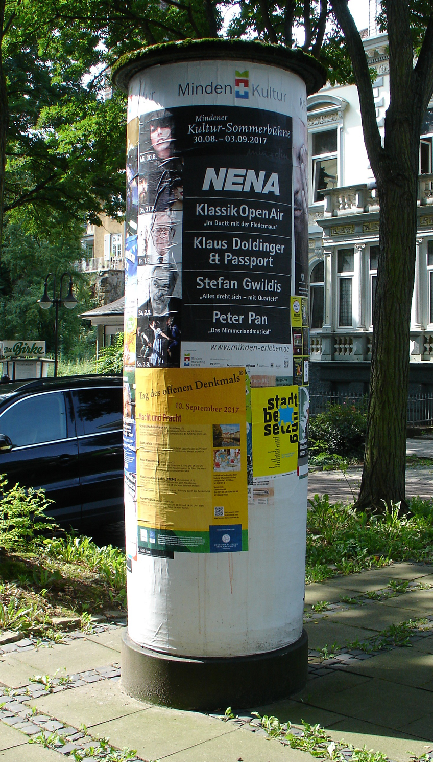 Wissenswertes zu den Litfaßsäulen in Minden