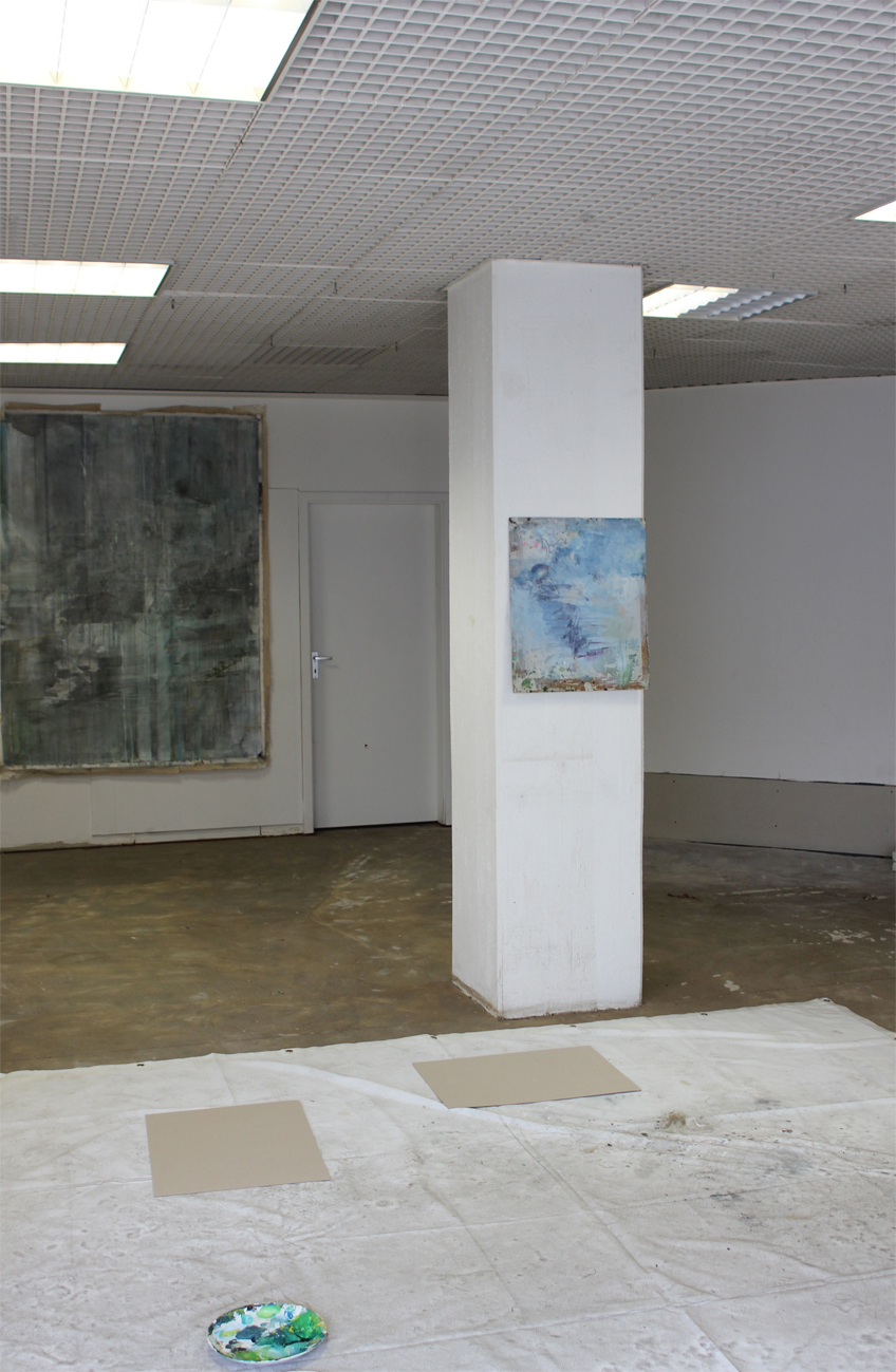 Action-Painting im Leerstand in Minden