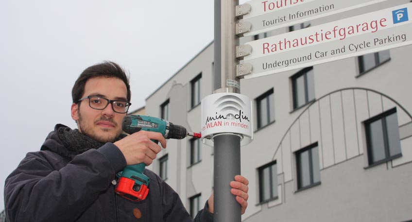 Rekordzahlen bei Nutzung des freien Minden-WLAN
