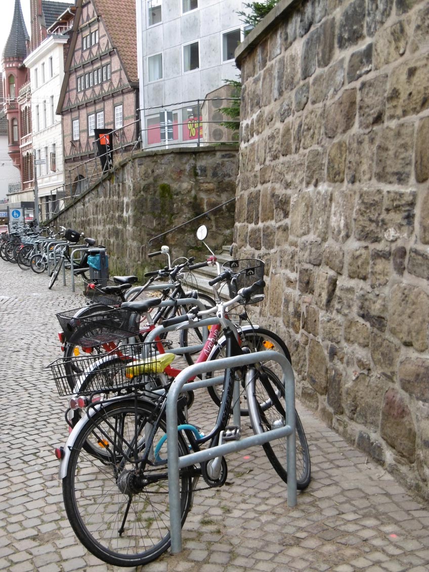 Neue Fahrradständer in der Mindener Innenstadt