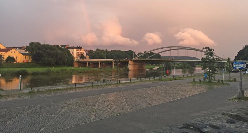 Parkplatz Schlagde nach Hochwasser wieder frei