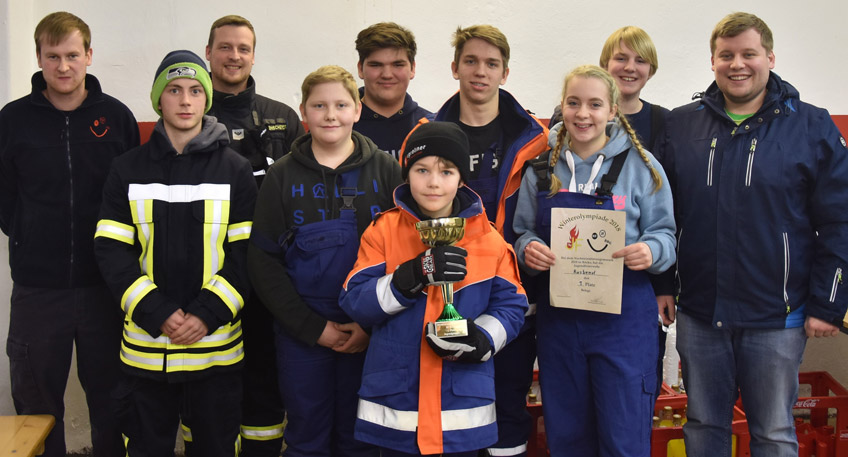 Jugendfeuerwehr Rusbend gewinnt j&auml;hrliche Winterwettbewerb