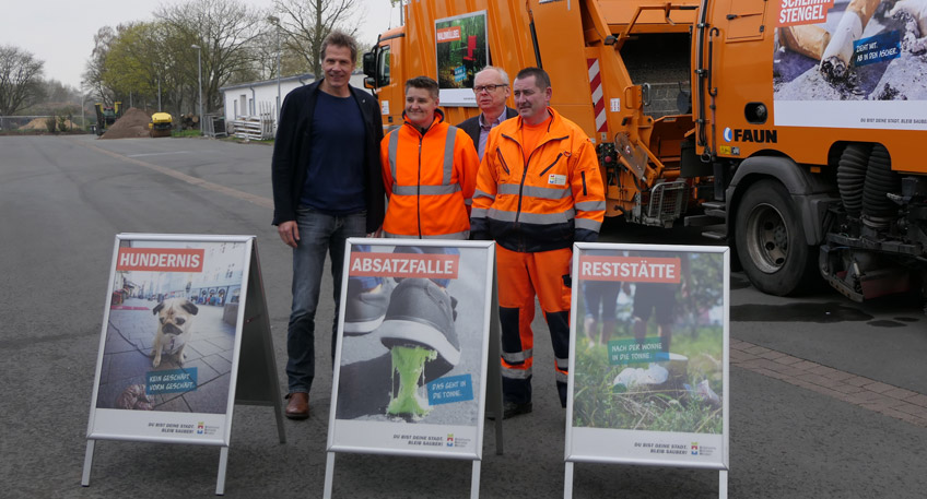 „DU BIST DEINE STADT. BLEIB SAUBER“: Mit diesem Slogan werben die Städtischen Betriebe Minden (SBM) ab jetzt mit einer neuen Plakatkampagne für mehr Sauberkeit in der Weserstadt. „Damit wollen wir möglichst viele Mindenerinnen und Mindener animieren, gut mit ihrer Stadt umzugehen und die Angebote zur Abfallentsorgung konsequent zu nutzen“, erklärt Betriebsleiter Peter Wansing die Idee der Kampagne.