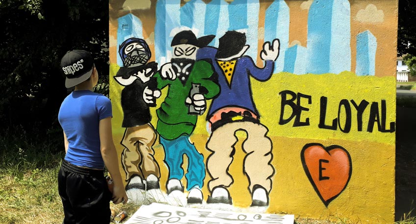 Graffiti-Projekt macht Rodenbeck bunter