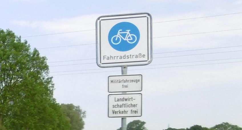 Zwei neue Fahrradstraßen in Minden eingerichtet