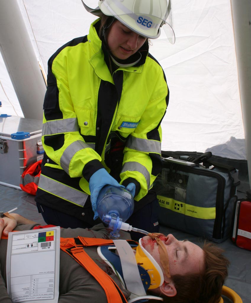 Feuerwehr übt gemeinsam mit DLRG und DRK