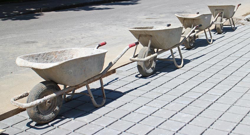 Bauarbeiten auf der Bastaubrücke Bauarbeiten auf der Bastaubrücke