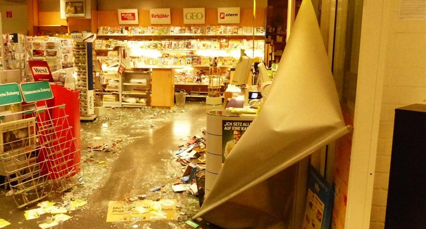 Einbruch in WEZ-Markt