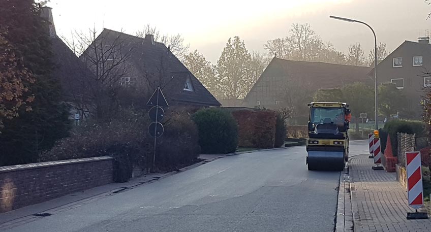 Biemker Straße in Haddenhausen bald wieder frei