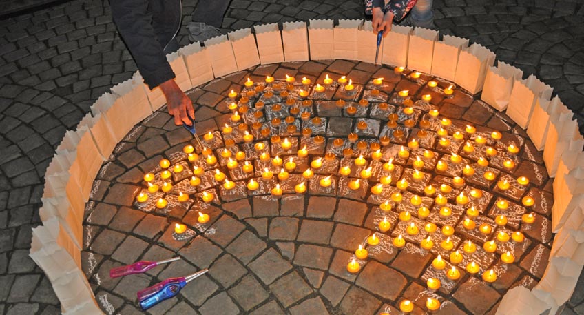 Earth Hour in Minden: Große Show auf dem Kleinen Domhof