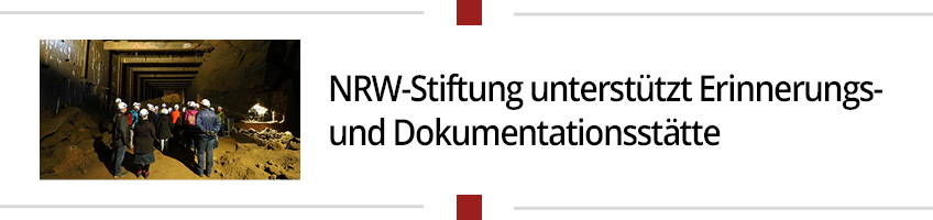 NRW-Stiftung unterstützt Erinnerungs- und Dokumentationsstätte
