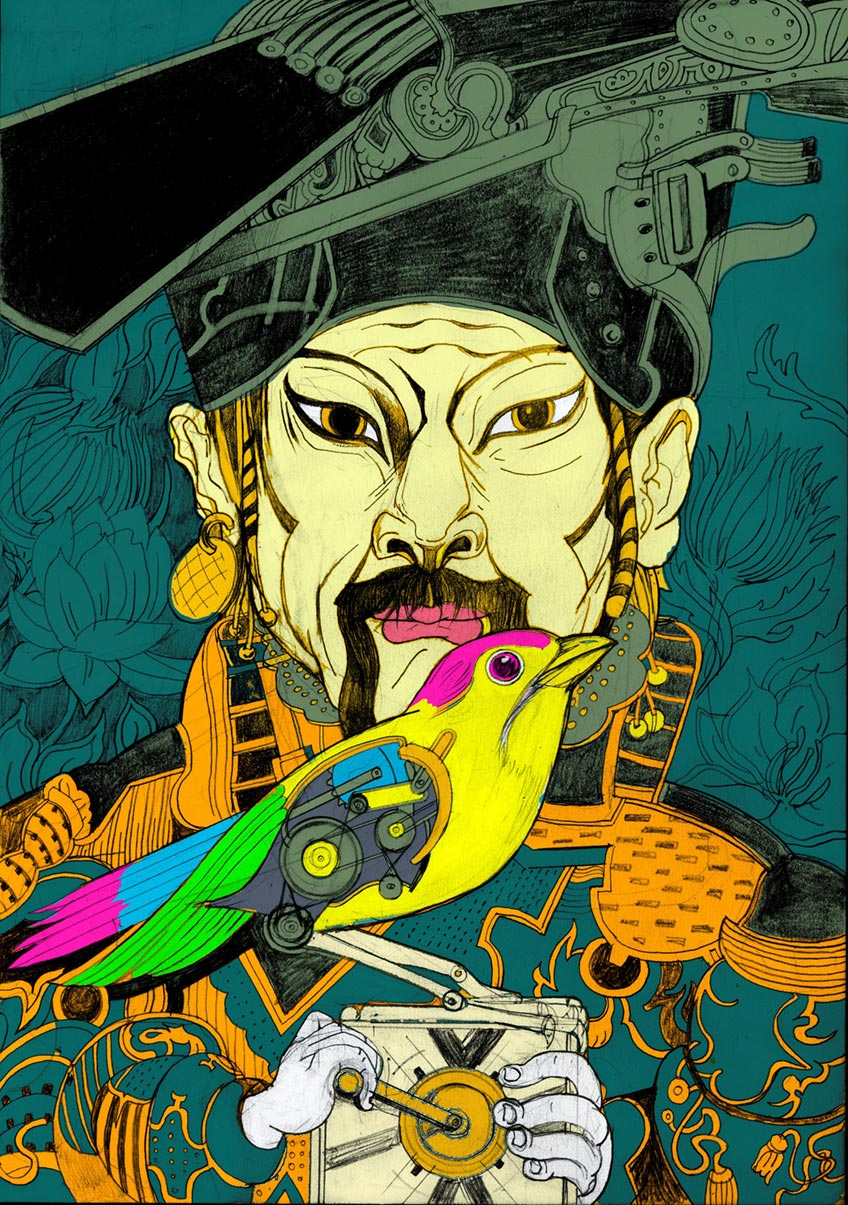 Das Landestheater Detmold zeigt das M&auml;rchen &bdquo;Der Kaiser und die Nachtigall&ldquo; nach Hans Christian Andersen - Premiere im Theater im Park.