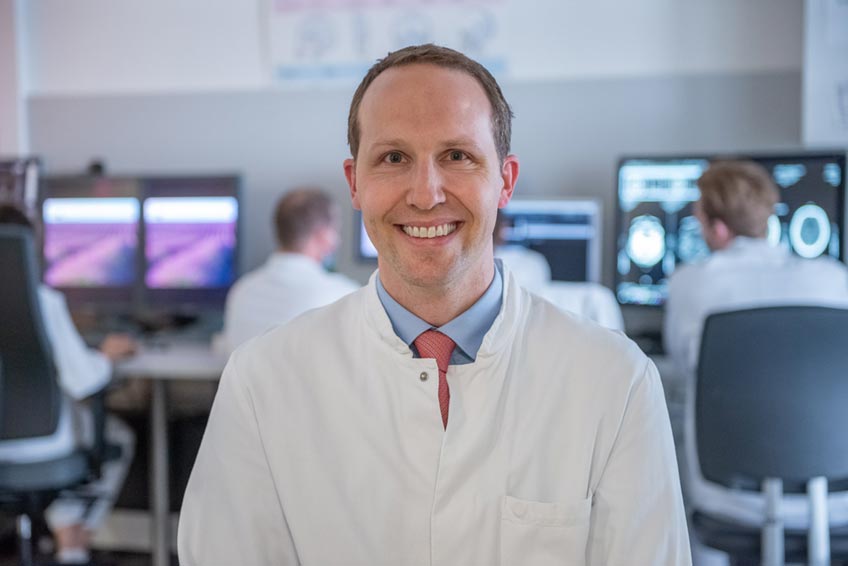 Professor Dr. Jan Borggrefe, Direktor des Universitätsinstituts für Radiologie, Neuroradiologie und Nuklearmedizin am Universitätsklinikum Minden.