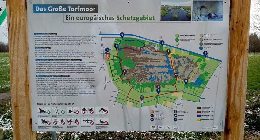 Es ist Ende M&auml;rz und der Fr&uuml;hling startet durch. Auch das Gro&szlig;e Torfmoor und seine dazugeh&ouml;rigen zertifizierten Natur- und Landschaftsf&uuml;hrer (ZNL) sind aus der Winterruhe erwacht. Und so kann das NABU Besucherzentrum in den n&auml;chsten Tagen einige spannende Moorf&uuml;hrungen anbieten.