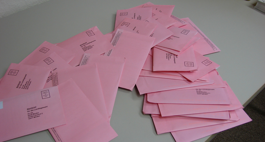 Das Team Wahlen der Stadt Minden hat in dieser Woche Hinweise von B&uuml;rgerinnen und B&uuml;rgern erhalten, dass offenbar einige Wahlbenachrichtigungen im Wahlbezirk 11.2 (Wahllokal Primusschule) in Dankersen doppelt versendet wurden. 