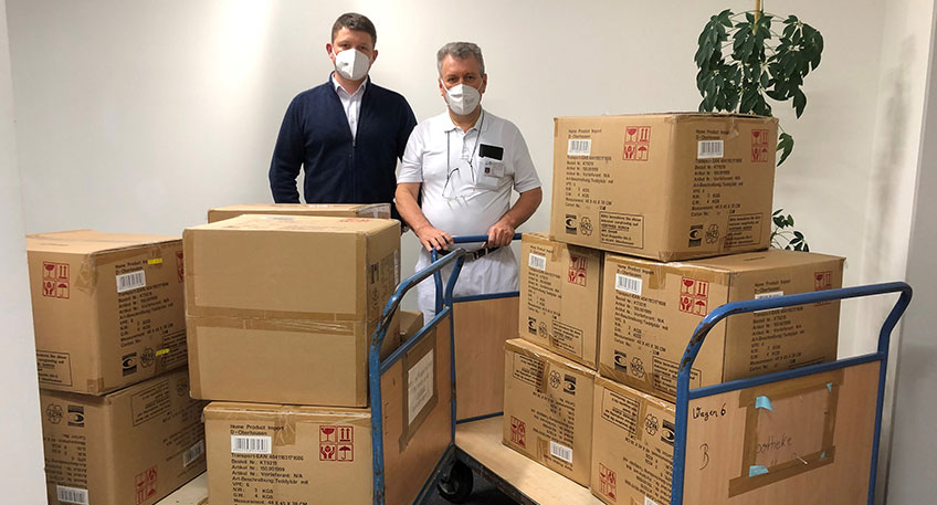 Der zweite Hilfstransport aus dem gemeinsamen Spendenprogramm der M&uuml;hlenkreiskliniken und des Lions Club Porta Westfalica ist vergangene Woche in Minden gestartet. Am letzten Samstag kam er in den Kliniken in Riwne und in Lemberg an.