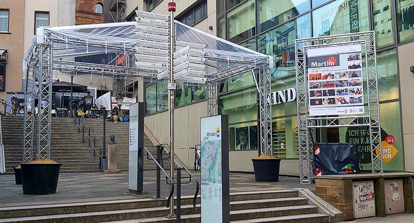 Die beliebte Konzertreihe &bdquo;Martini um 12&ldquo; startete wie gewohnt am ersten Juni-Wochenende und bringt ein buntes Programm in die Mindener Innenstadt.