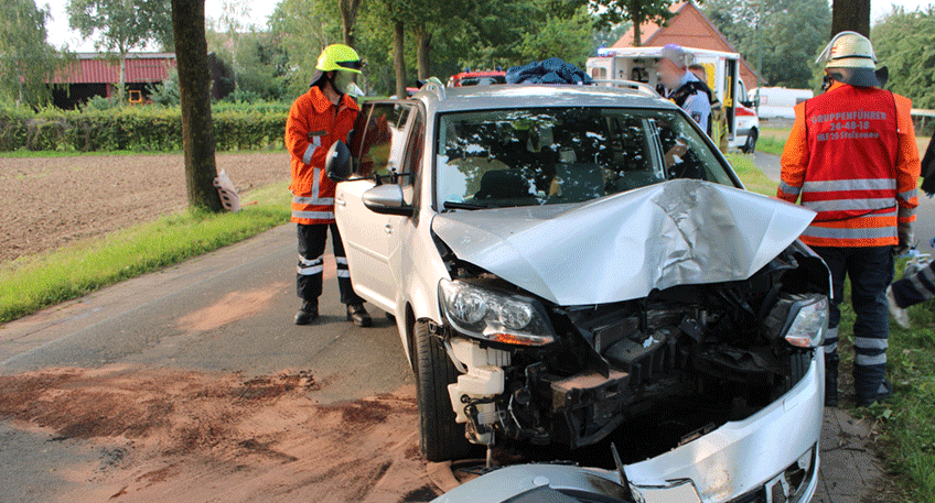 Bei einem Verkehrsunfall in Schlüsselburg wurde am heutigen Morgen eine 39-jährige Autofahrerin schwer verletzt.