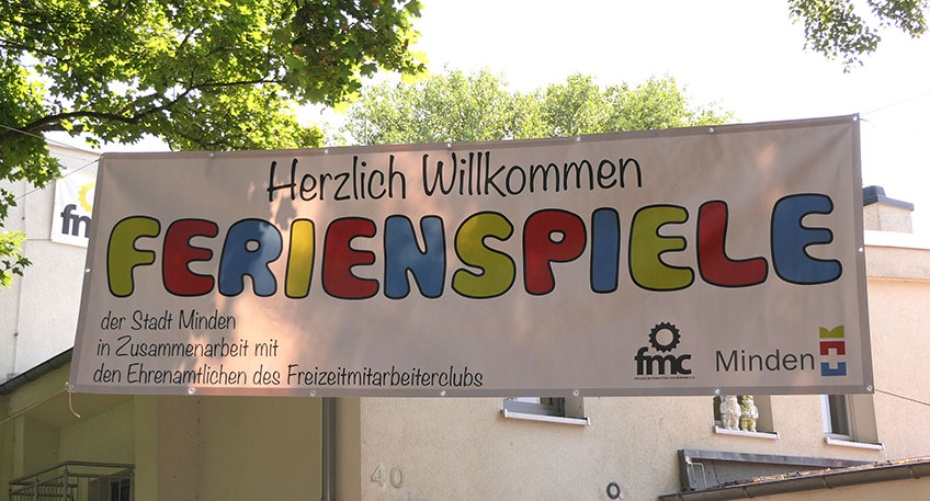 Das Jugendamt der Stadt Minden organisiert und koordiniert zusammen mit den st&auml;dtischen Jugendh&auml;usern und dem Freizeitmitarbeiterclub Minden (FMC) e.V. schon seit vielen Jahren eine verl&auml;ssliche Ferienbetreuung in den Sommerferien f&uuml;r Kinder von sechs bis zw&ouml;lf Jahren.