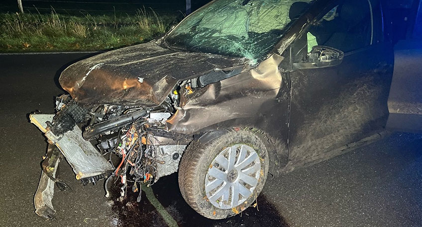Offenbar gro&szlig;es Gl&uuml;ck hatte eine 21 Jahre alte Autofahrerin bei einem Verkehrsunfall am Mittwochmorgen in Preu&szlig;isch Str&ouml;hen.