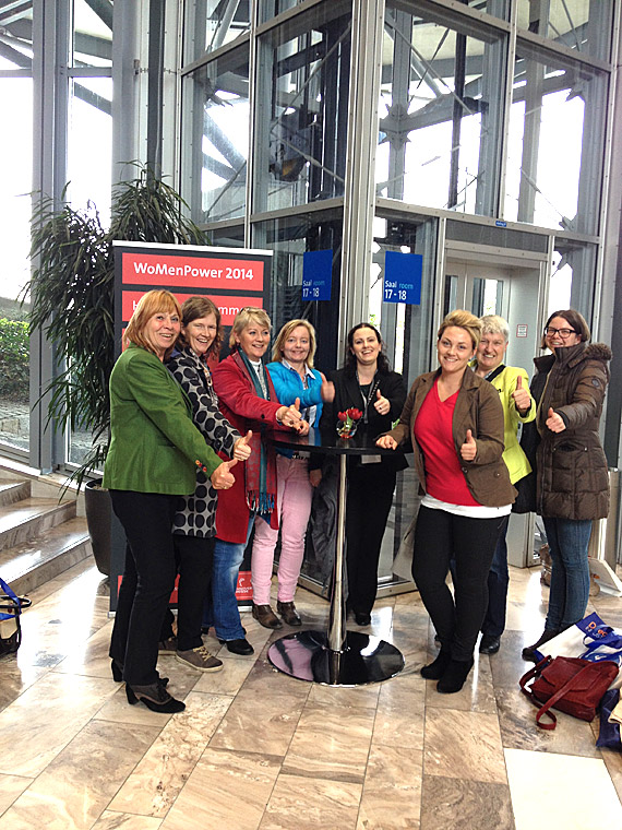Powerfrauen aus dem Kreis Minden-L&uuml;bbecke nahmen jetzt am 11. Fachkongress WoMen Power auf der Hannover Messe teil.