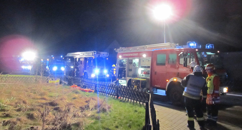 Brand in leerstehendem Gebäude