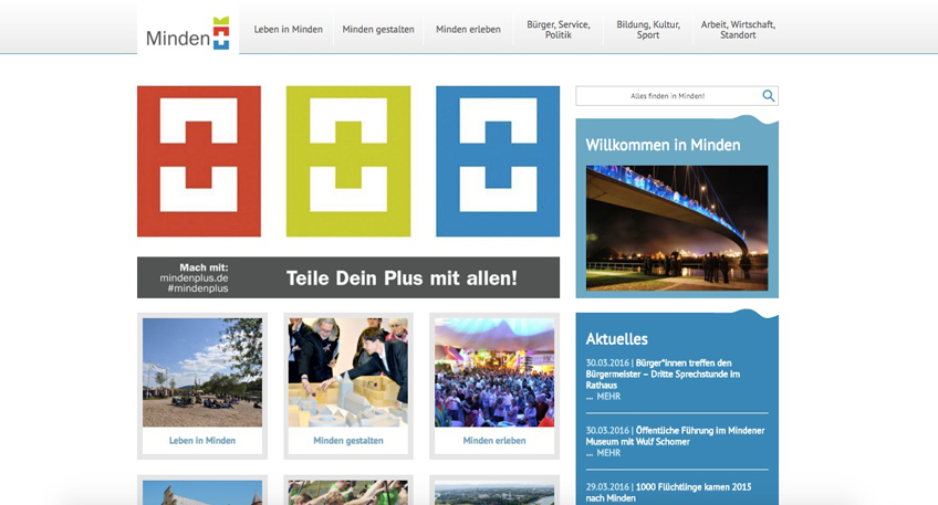 Neue Homepage der Stadt ist nun online