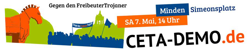 Demo: Stopp CETA – Stopp dem FreibeuterTrojaner