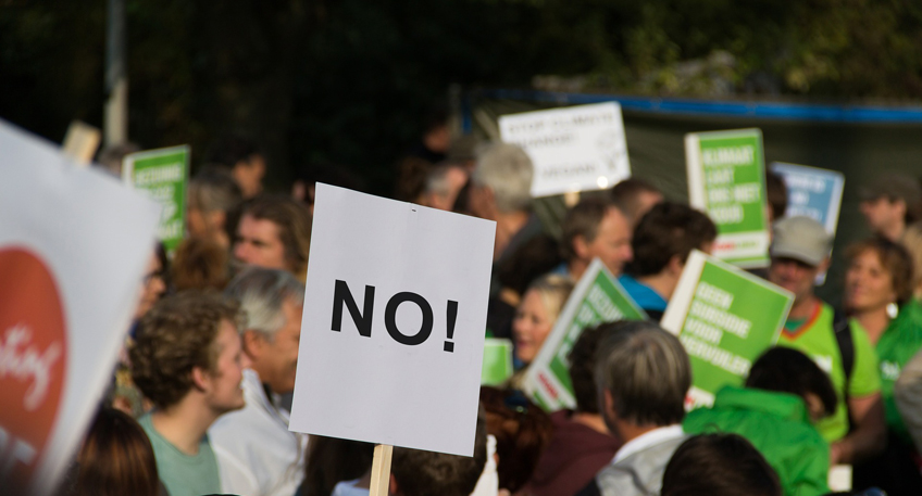 Verkehrsbehinderungen durch Demonstration