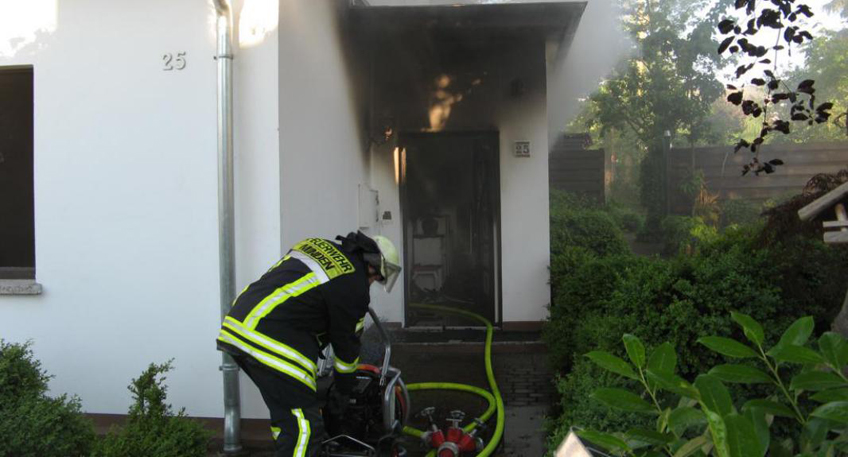 Hausbrand in der Alte Sandtrift