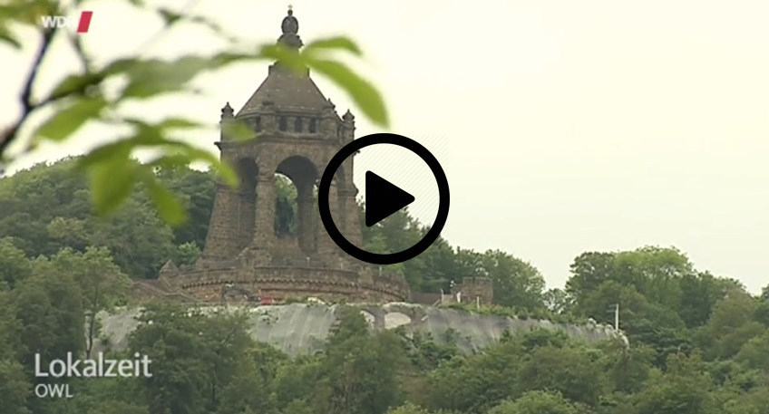 Umbau des Kaiser-Wilhelm-Denkmals hat begonnen Umbau des Kaiser-Wilhelm-Denkmals hat begonnen