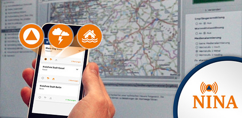 NINA App warnt Bevölkerung vor unterschiedlichen Gefahren