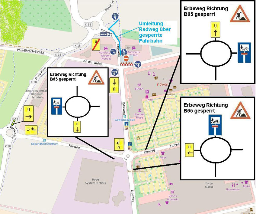 20160928 hallo minden porta westfalica umleitung erbeweg 1