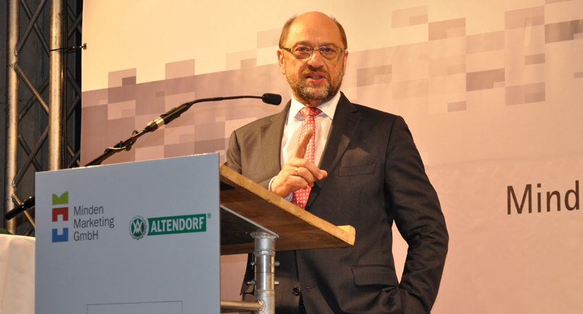 Nachtrag - Martin Schulz Gast beim Min+Din-Werteforum Nachtrag - Martin Schulz Gast beim Min+Din-Werteforum